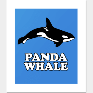 Panda Whale T-Shirt Posters and Art